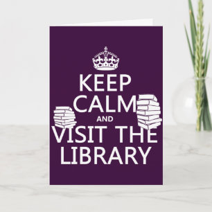 Ruhe behalten und die Bibliothek besuchen - in jed Karte