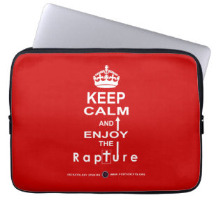 Ruhe behalten und die Vergewaltigung genießen Laptopschutzhülle