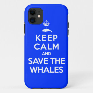Ruhe behalten und die Wale Gerettet iPhone 11 Hülle