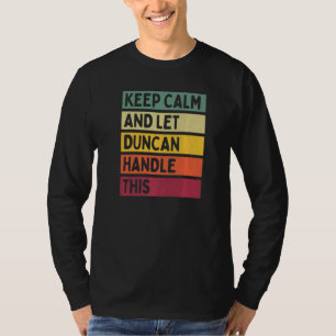 Ruhe behalten und Duncan Gelassen, dieses Retro-An T-Shirt