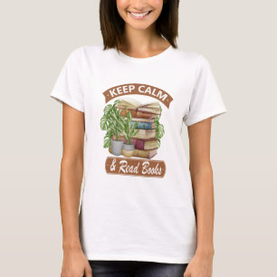 Ruhe behalten und ein Buch gelesen T-Shirt