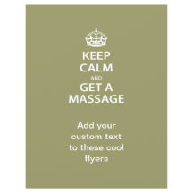 Ruhe behalten und eine Massage erhalten