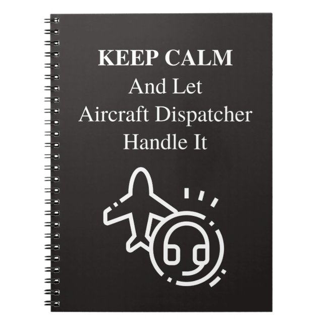 Ruhe behalten und Gelassen Notizblock (Vorderseite)