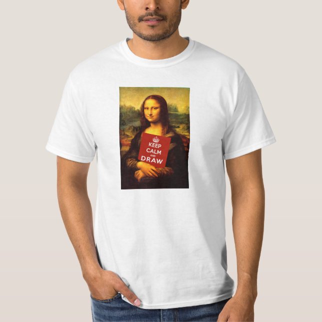 Ruhe behalten und Gezeichnet T-Shirt (Vorderseite)