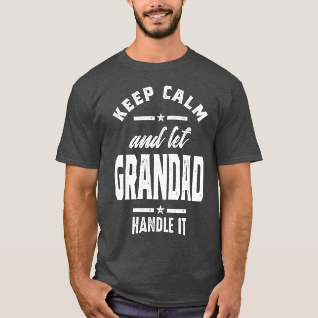 Ruhe behalten und Großbuchstaben Gelassen T-Shirt (Vorderseite)