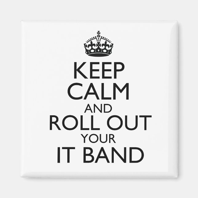 Ruhe behalten und Ihr IT Band Magnet herausbringen (Vorne)