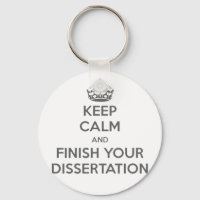 Ruhe behalten und Ihre Dissertation beendet