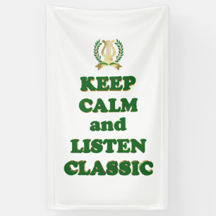 Ruhe behalten und Klassik hören Banner