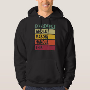Ruhe behalten und Mason-Handling dieses Retro-Zita Hoodie