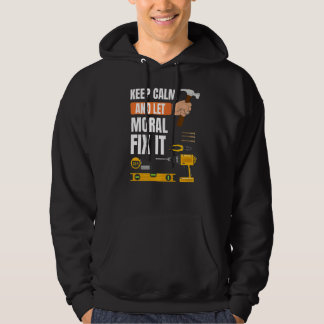 Ruhe behalten und moralische Korrektur Gelassen Ha Hoodie