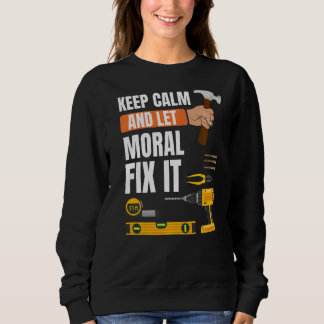 Ruhe behalten und moralische Korrektur Gelassen Ha Sweatshirt