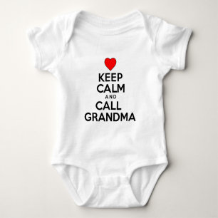 Ruhe behalten und Oma anrufen Baby Strampler