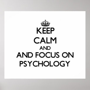 Ruhe behalten und Psychologie im Mittelpunkt Poster