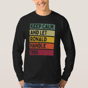 Ruhe behalten und Ronald Gelassen dieses Retro-Zit T-Shirt