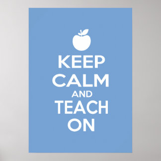 Ruhe behalten und Teach On Poster