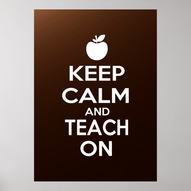 Ruhe behalten und Teach On Poster (Vorne)