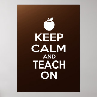 Ruhe behalten und Teach On Poster