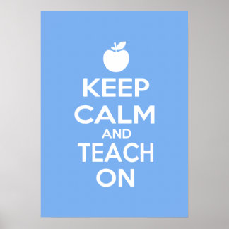 Ruhe behalten und Teach On Poster