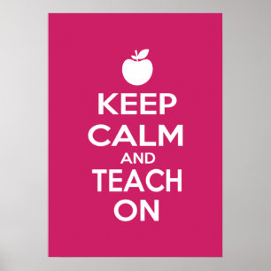 Ruhe behalten und Teach On Poster