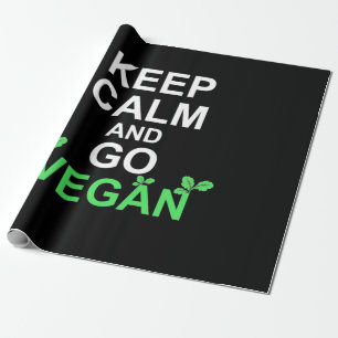 Ruhe behalten und Vegan werden Geschenkpapier