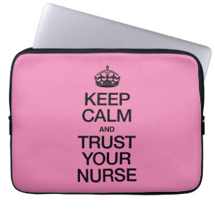 Ruhe behalten und Vertrauen in Ihre Krankenversich Laptopschutzhülle