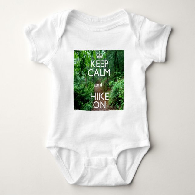 Ruhe behalten und Wandern Baby Strampler (Vorderseite)