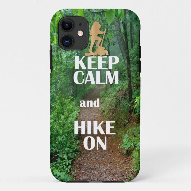 Ruhe behalten und Wandern Case-Mate iPhone Hülle (Rückseite)
