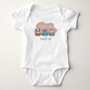 Ruhe behalten und weiter lesen baby strampler