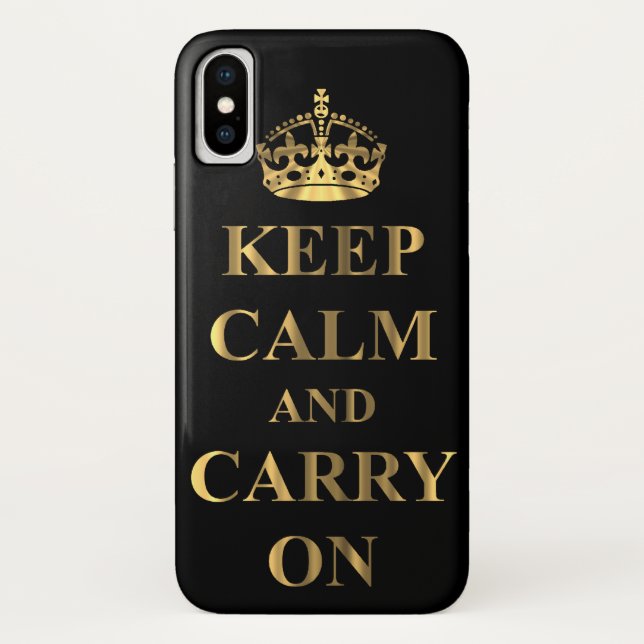 Ruhe behalten und weitermachen Case-Mate iPhone hülle (Rückseite)