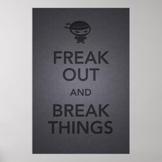 Ruhe behalten und wütend weitermachen poster