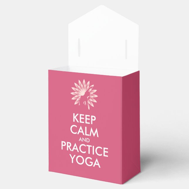 Ruhe behalten und Yoga praktizieren Geschenkschachtel (Geöffnet)