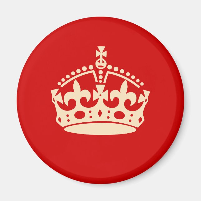 Ruhe bewahren und Magnet tragen (Vorne)