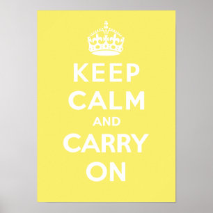 Ruhe bewahren und On_LEMON MERINGUE tragen Poster