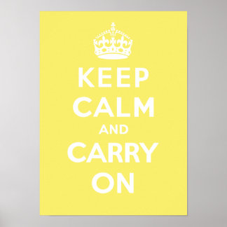 Ruhe bewahren und On_LEMON MERINGUE tragen Poster