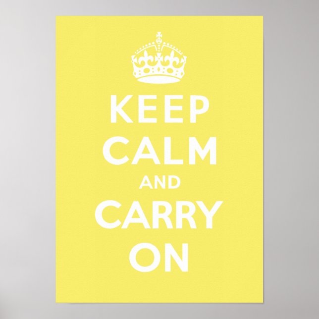 Ruhe bewahren und On_LEMON MERINGUE tragen Poster (Vorne)