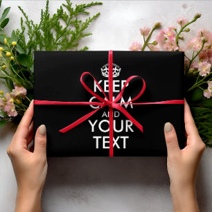 Ruhe bewahren und sich fortbewegen - eigene Kreati Geschenkpapier Set