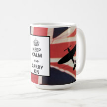 Ruhe bewahren und Tasse tragen