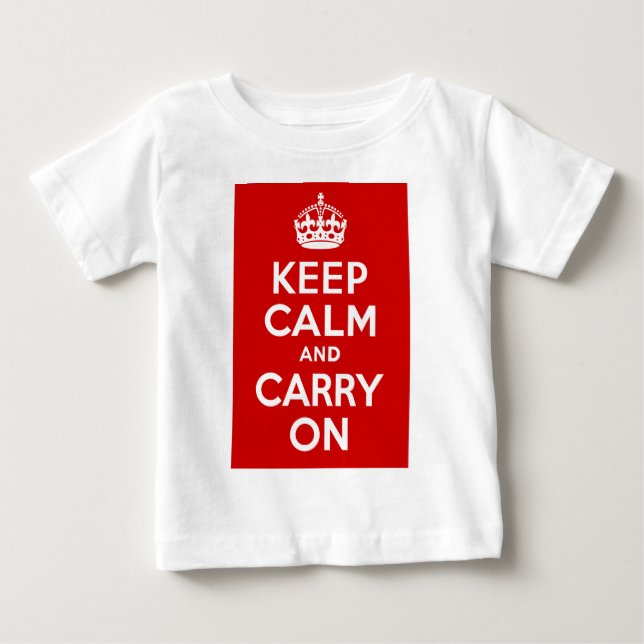 Ruhe bewahren und weiter fahren baby t-shirt (Vorderseite)