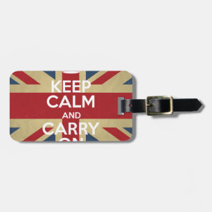 Ruhe bewahren und weiter fahren gepäckanhänger