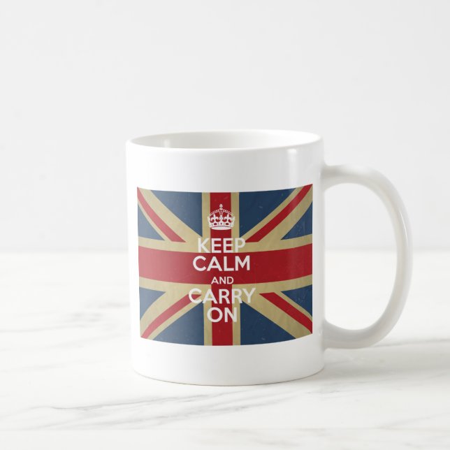 Ruhe bewahren und weiter fahren kaffeetasse (Rechts)