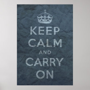 Ruhe bewahren und weiter fahren poster