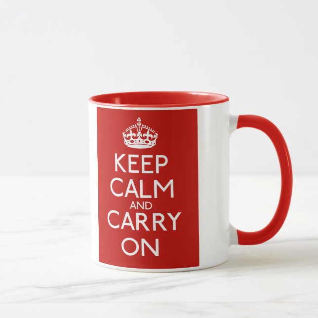 Ruhe bewahren und weiter fahren tasse (Rechts)