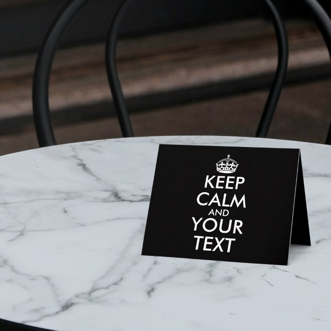 Ruhe bewahren und weitermachen - Ihre eigene Kraft Dankeskarte (Von Creator hochgeladen)