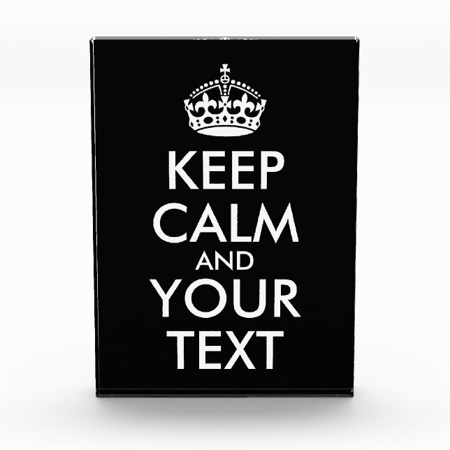 Ruhe bewahren und weitermachen - Ihre eigene Kraft Fotoblock (Vorderseite)