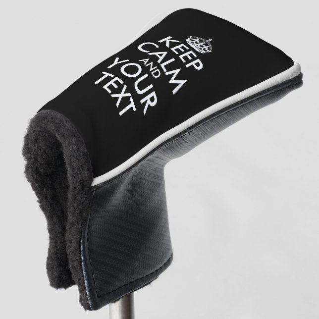 Ruhe bewahren und weitermachen - Ihre eigene Kraft Golf Headcover (3/4 Vorderseite)