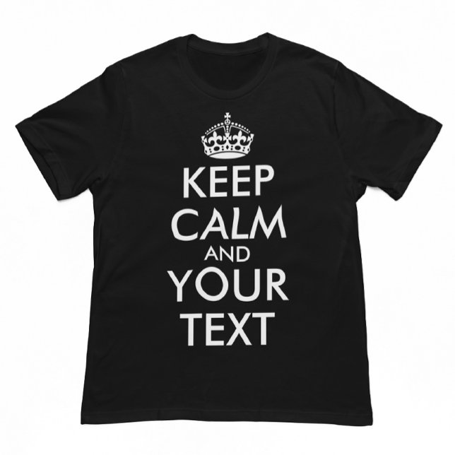 Ruhe bewahren und weitermachen - Ihre eigene Kraft Große Größe T-Shirt (Von Creator hochgeladen)