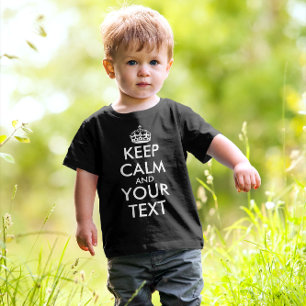 Ruhe bewahren und weitermachen - Ihre eigene Kraft Kleinkind T-shirt