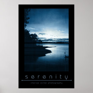 Ruhe-Blau Poster