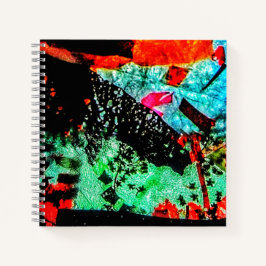 Ruhe Blume Spiral Notebook, glatte Blüte abstrakt Notizbuch