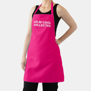 Ruhe cool gesammelt moderne lustige heiße rosa Fuc Schürze